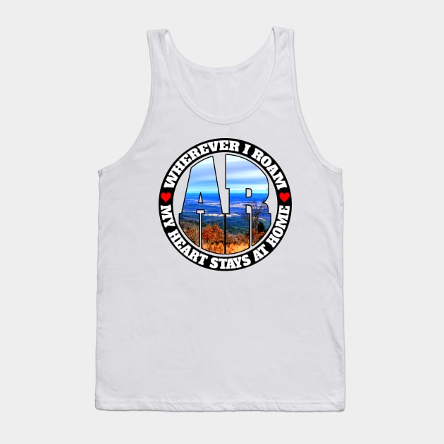 Heart Stays Home - Arkansas Tank Top by DonDota